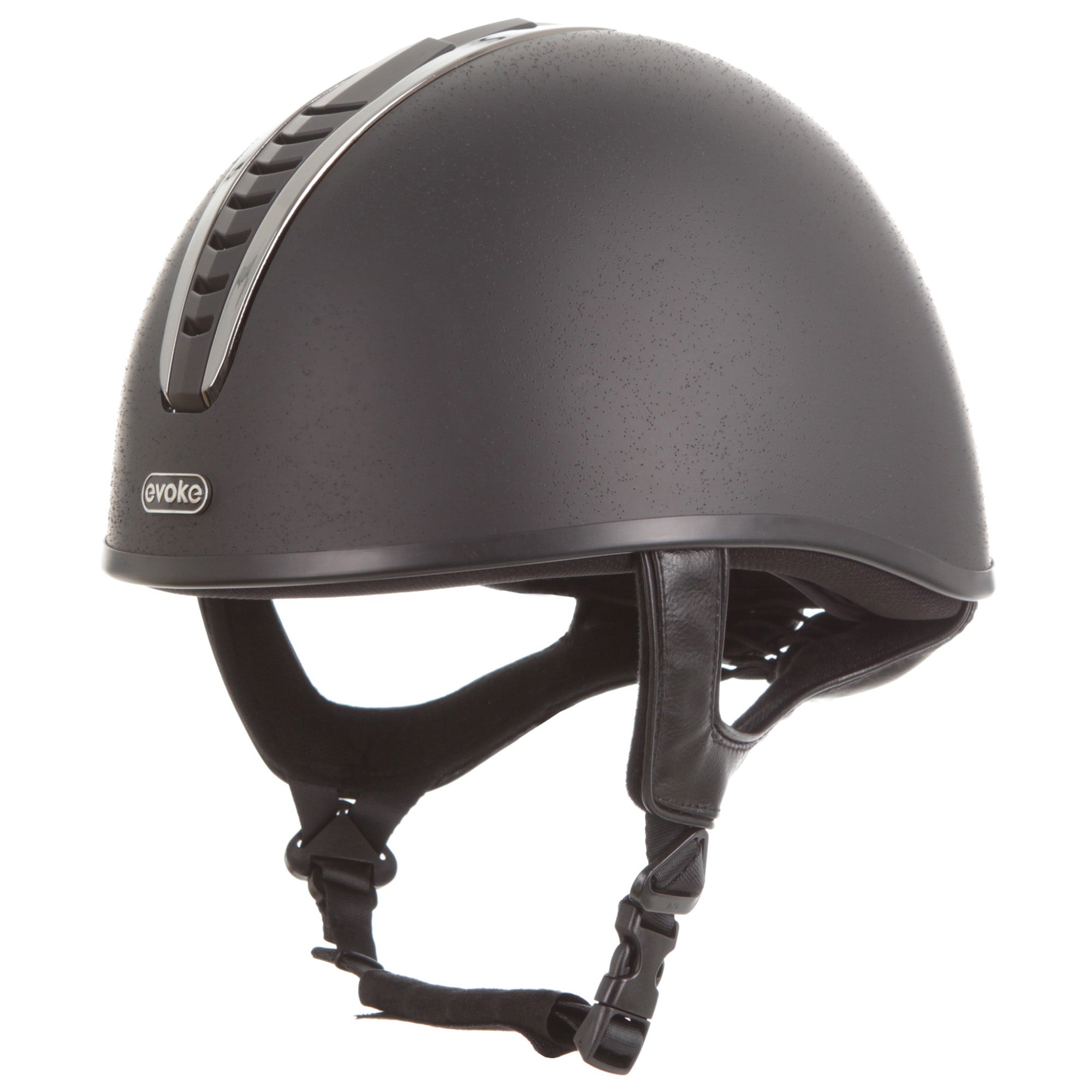 Angled front view of the black/black/gunmetal Toklat Orion MIPS Skull Helmet on a white background