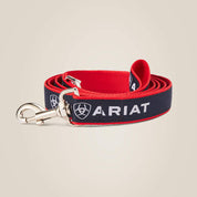 View of the Team Ariat Dog Leash on a plain background