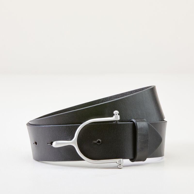 View of the black Ariat Spur II Belt on a plain background