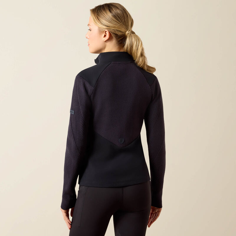 Back view of a model wearing the Ariat Skadi Full Zip