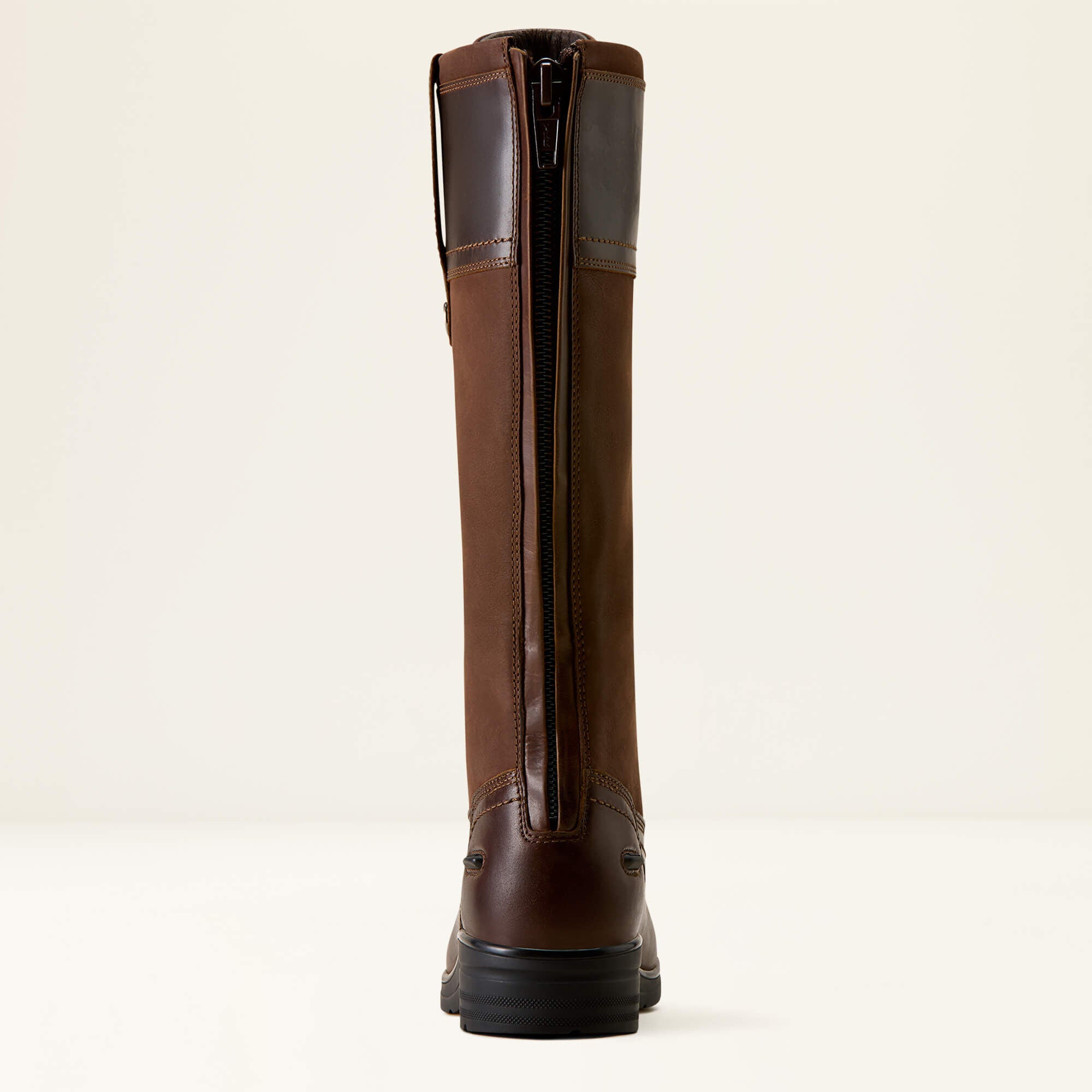 Back view of the Tobacco Brown Ariat Wythburn H20 Boot on a plain background