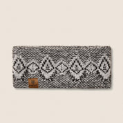 View of the Grey Heather Ariat Willow Headband on a plain background