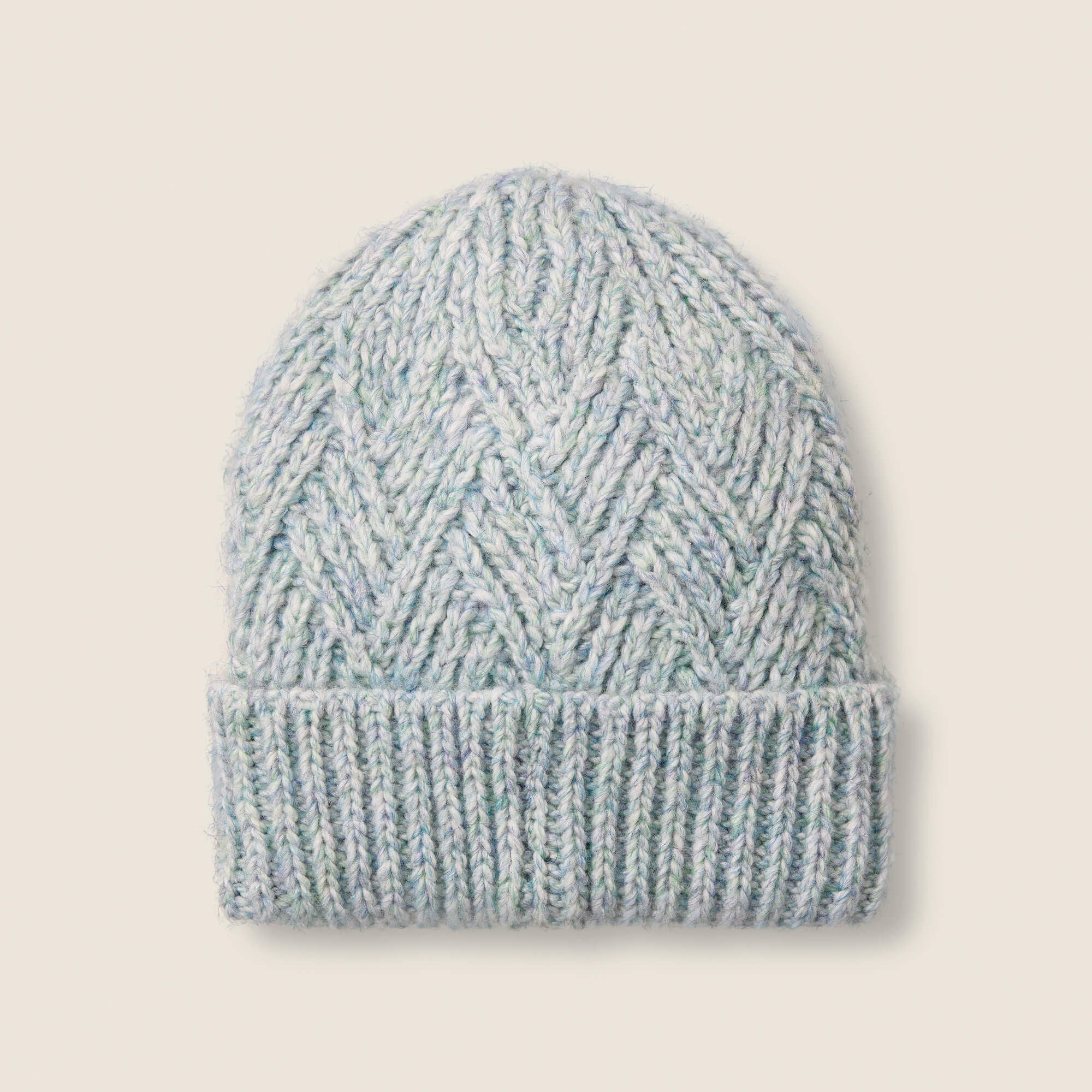 Back view of the Sky Blue Ariat Avalon Beanie on a plain background