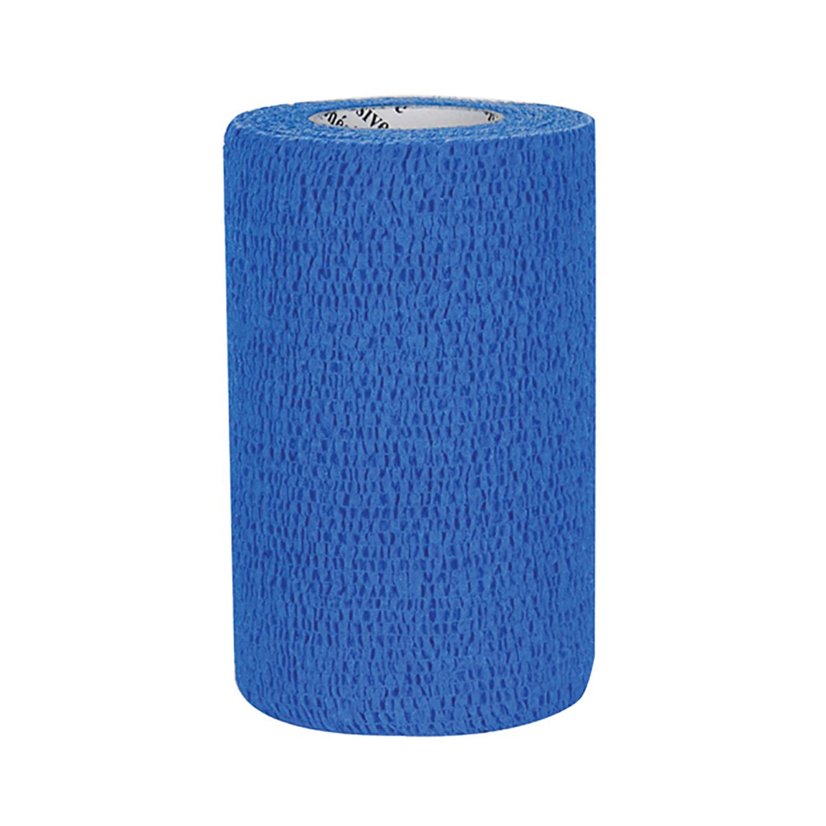View of the Blue 3M Vetrap Bandaging Tape on a white background