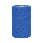 View of the Blue 3M Vetrap Bandaging Tape on a white background