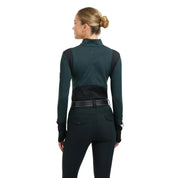 Back view of a female model wearing the Magical Forest RJ Classics Dylan 1/4 Zip Shirt on a plain background