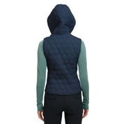 Back view of a female model wearing the Night Sky RJ Classics Riley Vest on a plain background