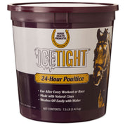 Front view of a 7.5lb container of Icetight Poultice.