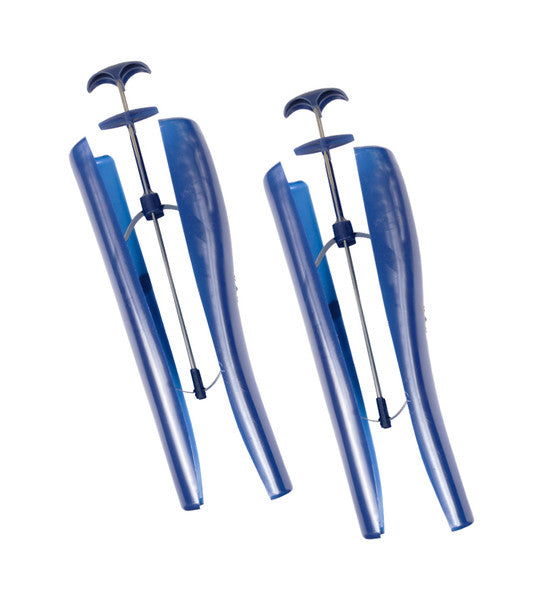 View of a pair of Jacks Boot Trees in Blue