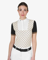 Equestro Monogram Short Sleeve Competition Shirt