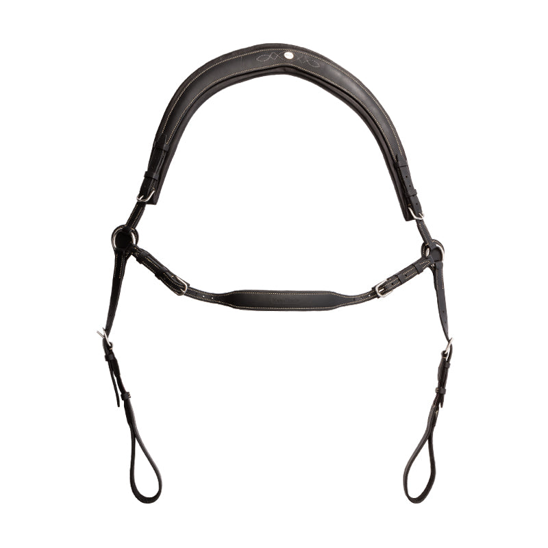 Full view of the Black Kavalkade Jerome Breastplate on a white background