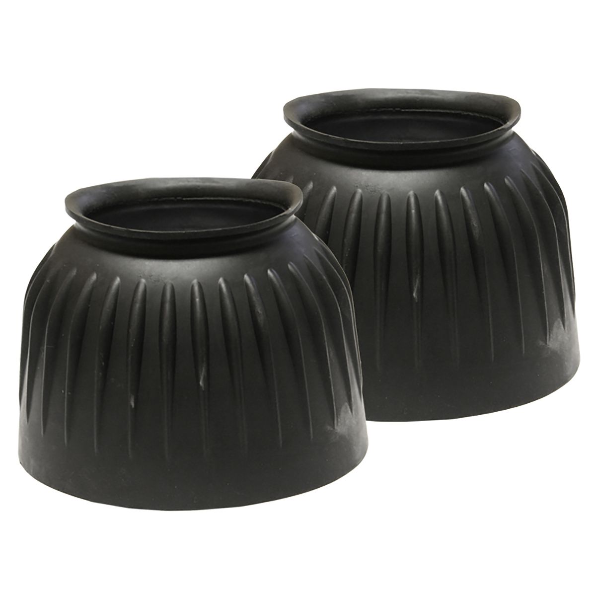 View of a pair of the Jacks Ribbed Rubber Bell Boots without velcro