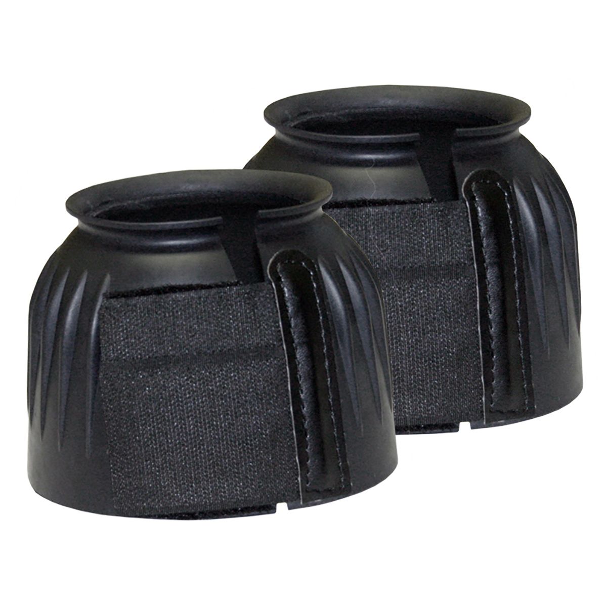 View of a pair of the Jacks Ribbed Rubber Bell Boots with Velcro