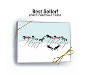Front view of the Canter & Jumping Horse Hollow Press Holiday Greeting Card Box Set