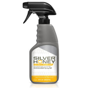 Front view of the 8 oz bottle of Absorbine Silver Honey Hot Spot & Wound Care Spray Gel on a white background