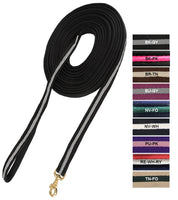 View of the Black Jacks Soft Lunge Line next to samples of other colors on a white background