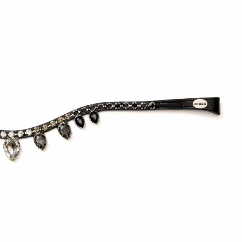 Close-up view of the Kavalkade Empress Browband on a white background