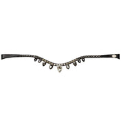 Full view of the Kavalkade Empress Browband on a white background