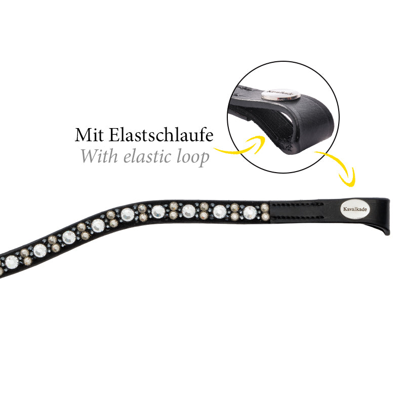 Close-up view Kavalkade Blaze Browband on a white background