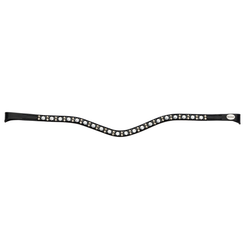 Full view of the Kavalkade Blaze Browband on a white background