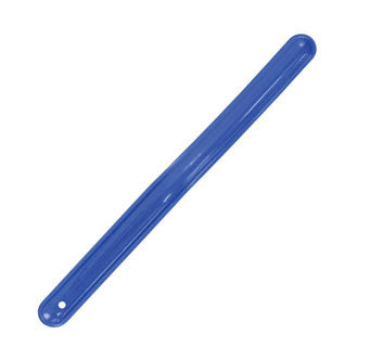 Full view of the blue Plastic Sweat Scraper on a white background