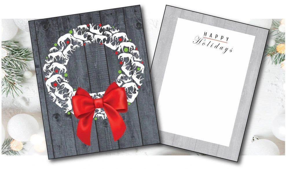View of the Western Horse Hollow Press Holiday Greeting Card