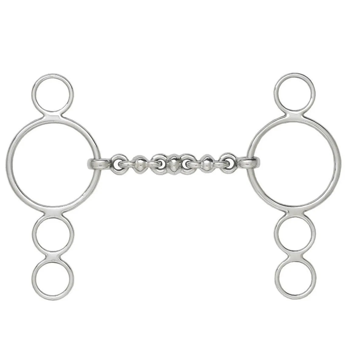 Full view of the Centaur Pessoa Waterford Elevator Gag Bit on a white background
