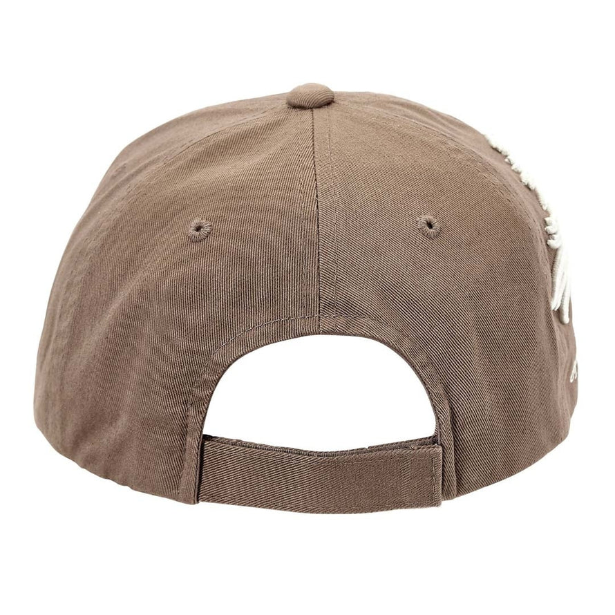 Back view of the Espresso AWST Int'l Lila 3D Horse Head Cap on a plain background