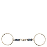 BR Sweet Iron Double Jointed Cherry Roller Loose Ring Snaffle