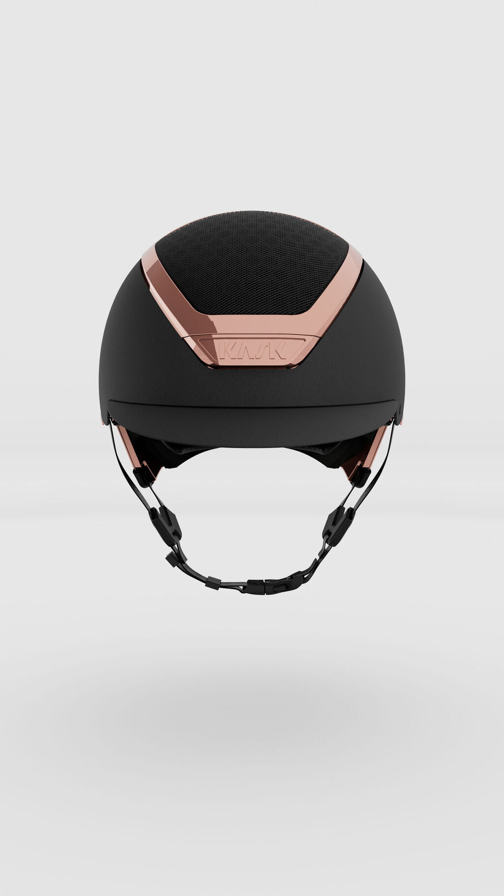 Front view of the black everyrose Kask Dogma Chrome Helmet on a plain background