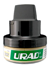 Front view of a 1.75oz container of Urad Total Leather Care Cream in neutral on a white background
