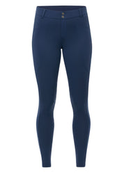 Front view of the Nightfall Kerrits Free Motion Coolcore Knee Patch Breech on a plain background