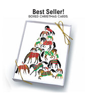 Front view of the Tree of Blankets Horse Hollow Press Holiday Greeting Card Box Set