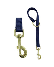 Side-by-side views of the snap and full navy Jacks Nylon Quick Fix Bucket & Utility Strap on a white background