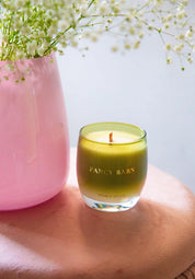 Front view of the Fancy Barn Stable Style Soy Wax Candle