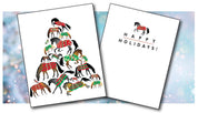 View of the Horse Tree Horse Hollow Press Holiday Greeting Card