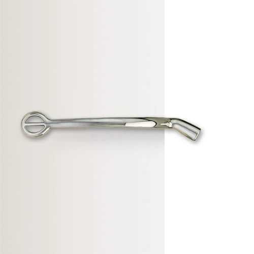 Side view of the Centaur Stainless Steel POW Spurs on a plain background