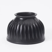 View of a Black Centaur Eco Pure Rubber Double-Thick Bottom Ribbed Bell Boot on a white background
