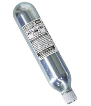 Front view of the 60 cc Hit Air CO2 Cartridge on a white background
