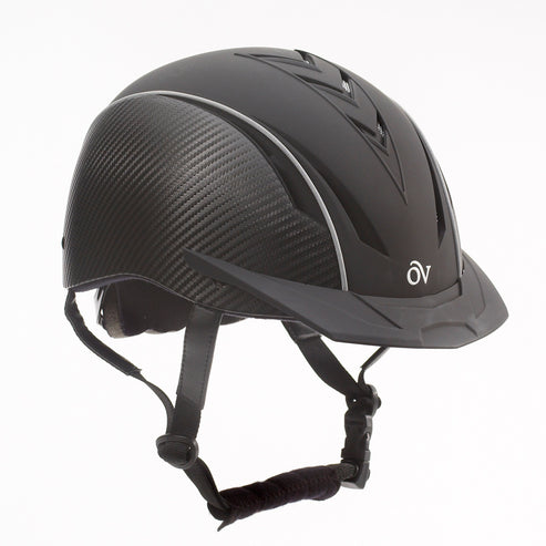 Angled front view of the Ovation Sync with Carbon Fiber Helmet on a white background