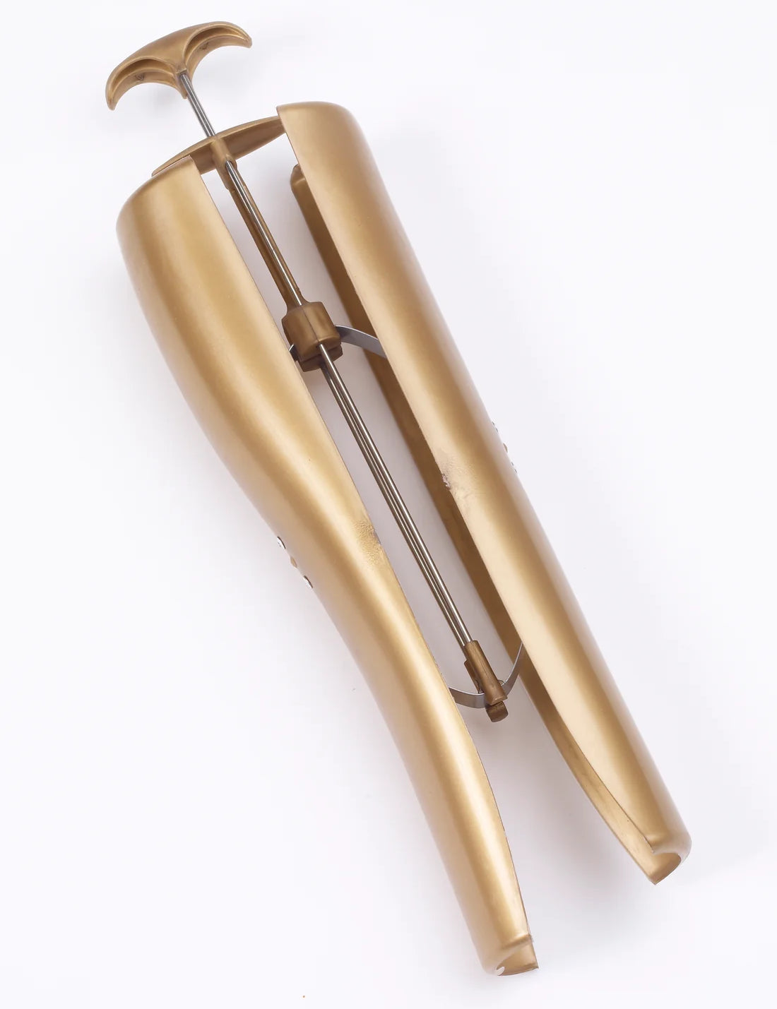 Full view of the Equi-Essentials Boot Shapers with Handle on a white background