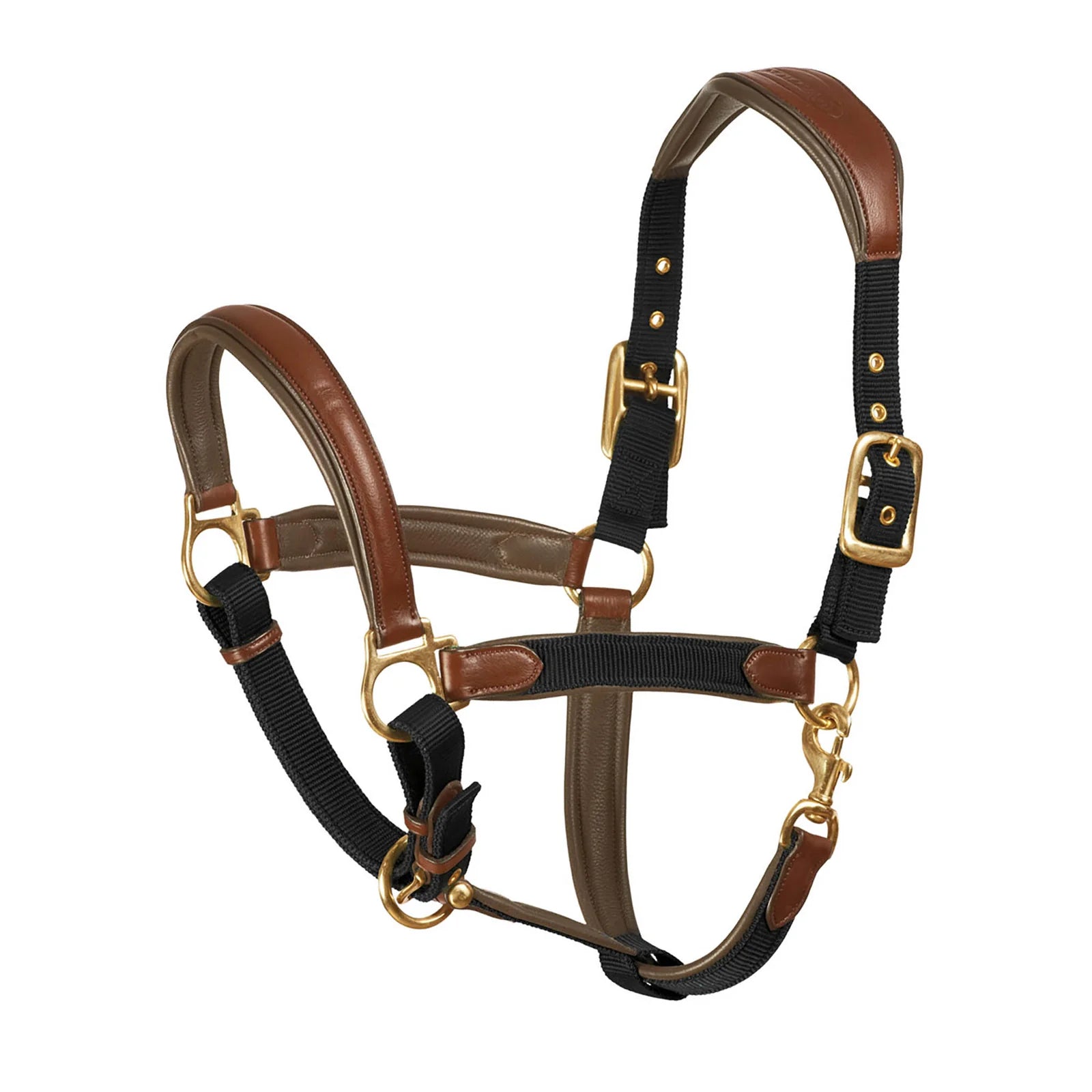 brown Ovation Luxor Cushion-Flex Halter on a white background