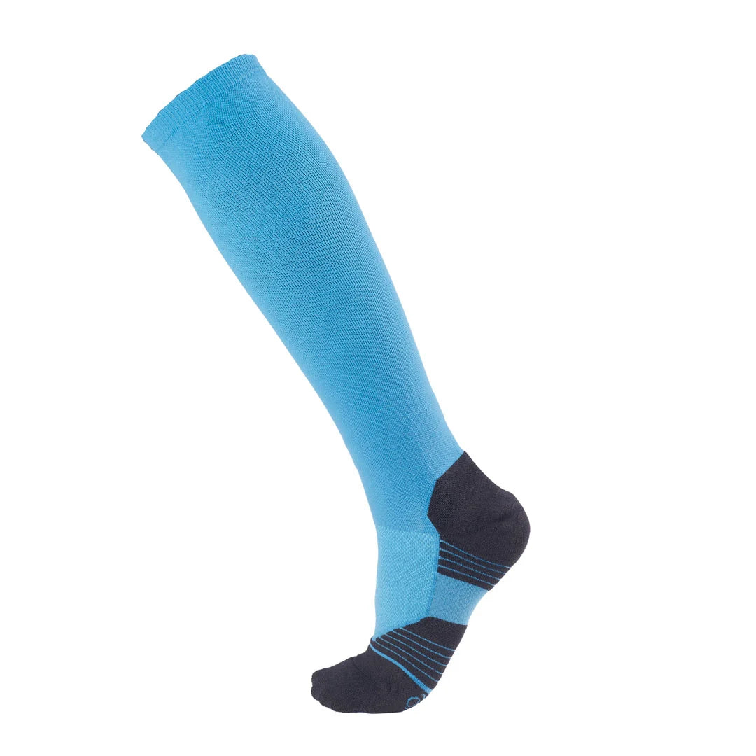Side view of a Dark Teal Ovation Aerowic Boot Sock on a plain background