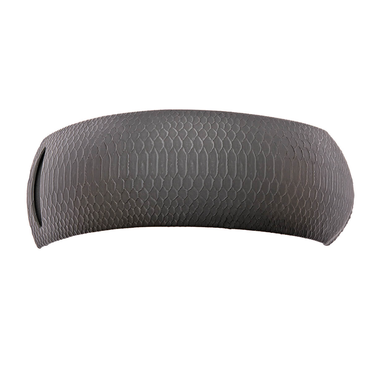 Gray textured headband on a white background