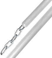 View of the White Jacks Stall Chain on a white background