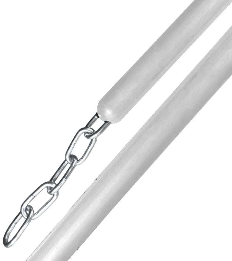 View of the White Jacks Stall Chain on a white background
