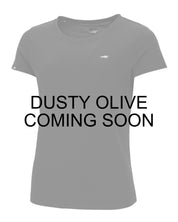 Coming Soon infographic of the Dusty Olive Schockemohle Jessy T-Shirt on a white background