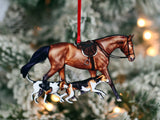 Classy Equine Horse & Hounds Ornament