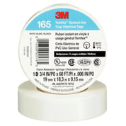 View of 2 rolls stacked of the White 3M Temflex Vinyl Electrical Tape on a white background