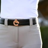 Criniere Reversible Pebble Leather Logo Belt